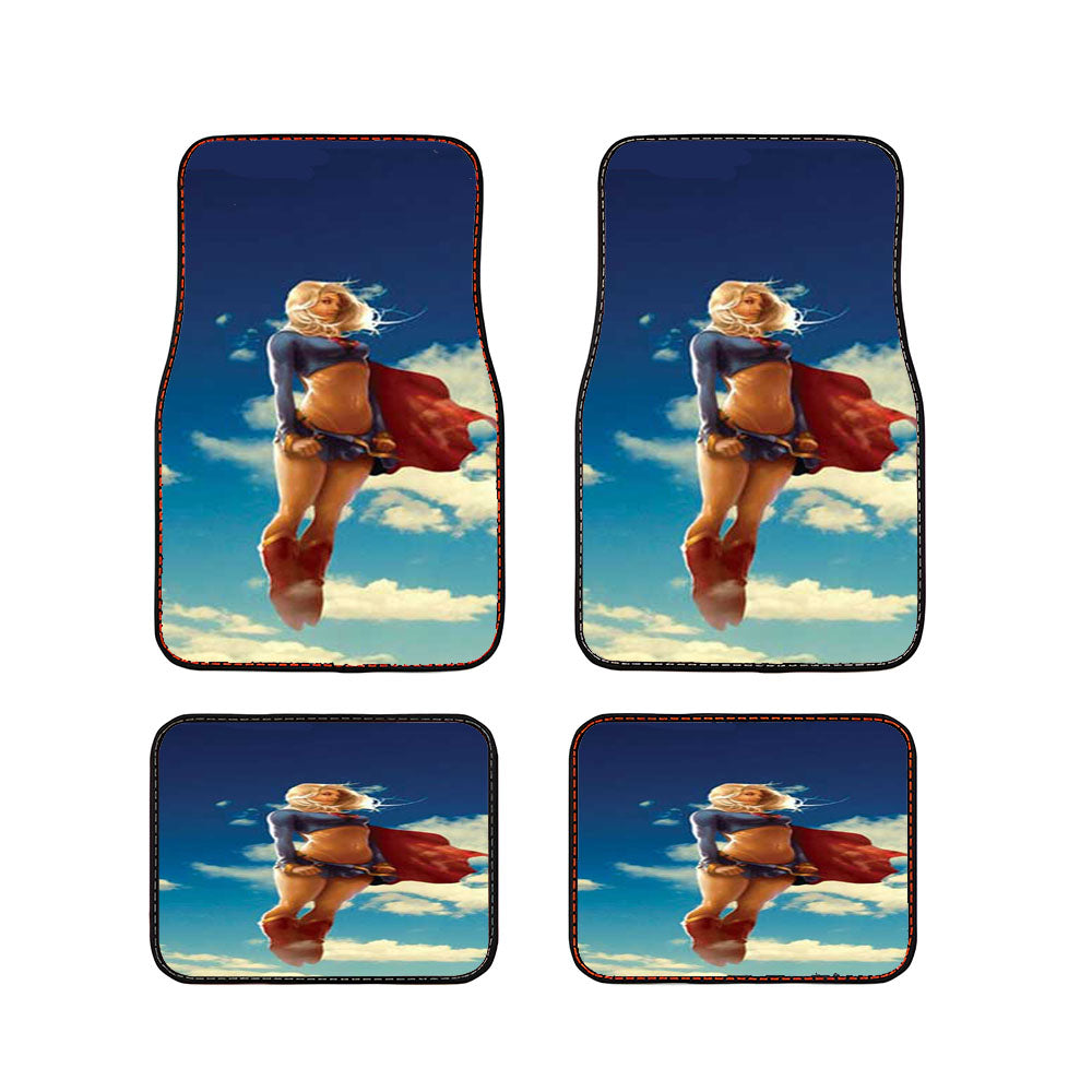 Supergirl Clouds Car Floor Mats Accessories
