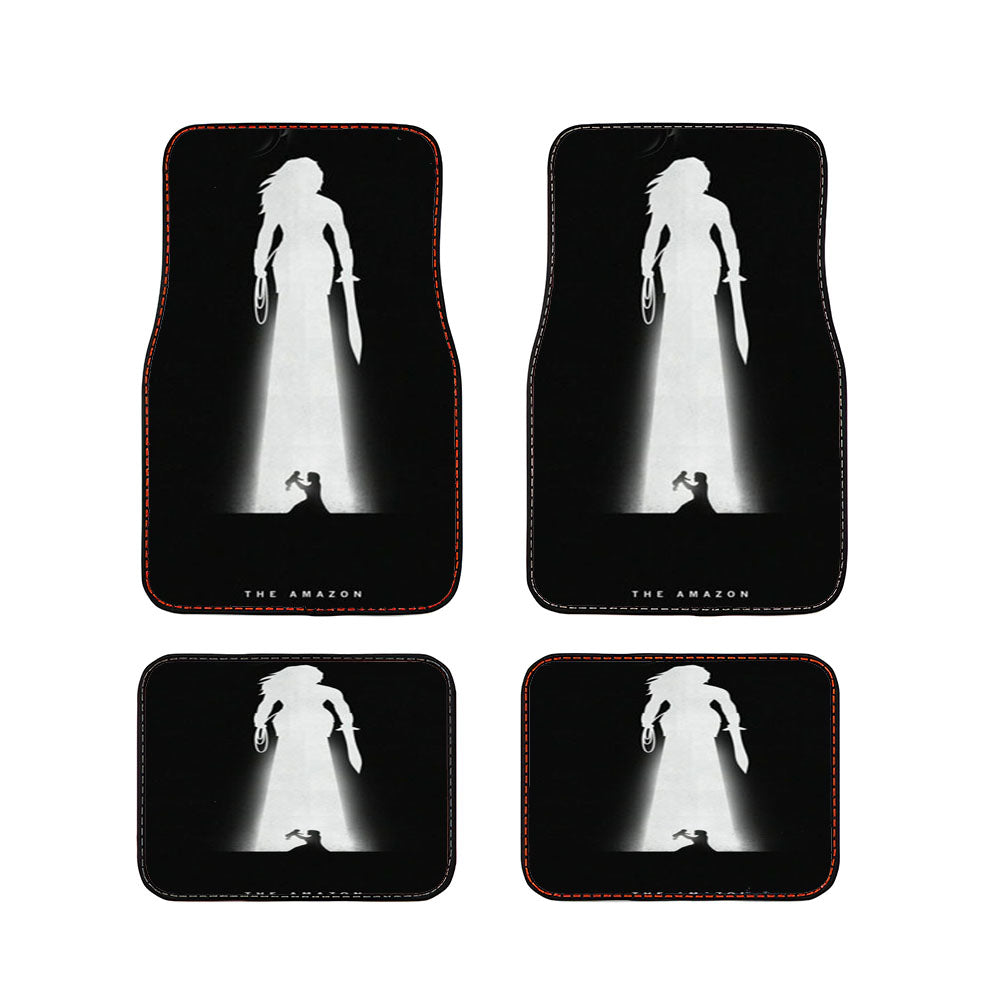 Superhero Girl Black Car Floor Mats Accessories