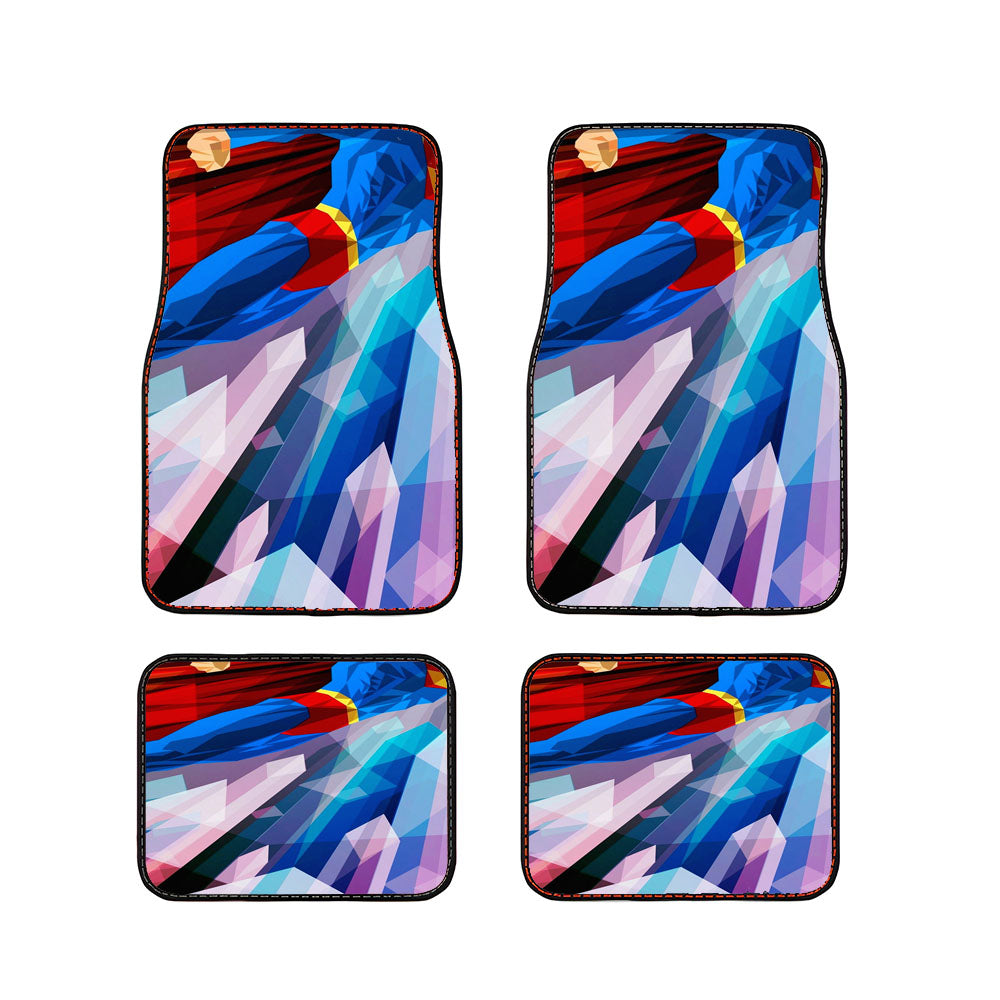 Superman Art Abstract Design Car Floor Mats Accessories