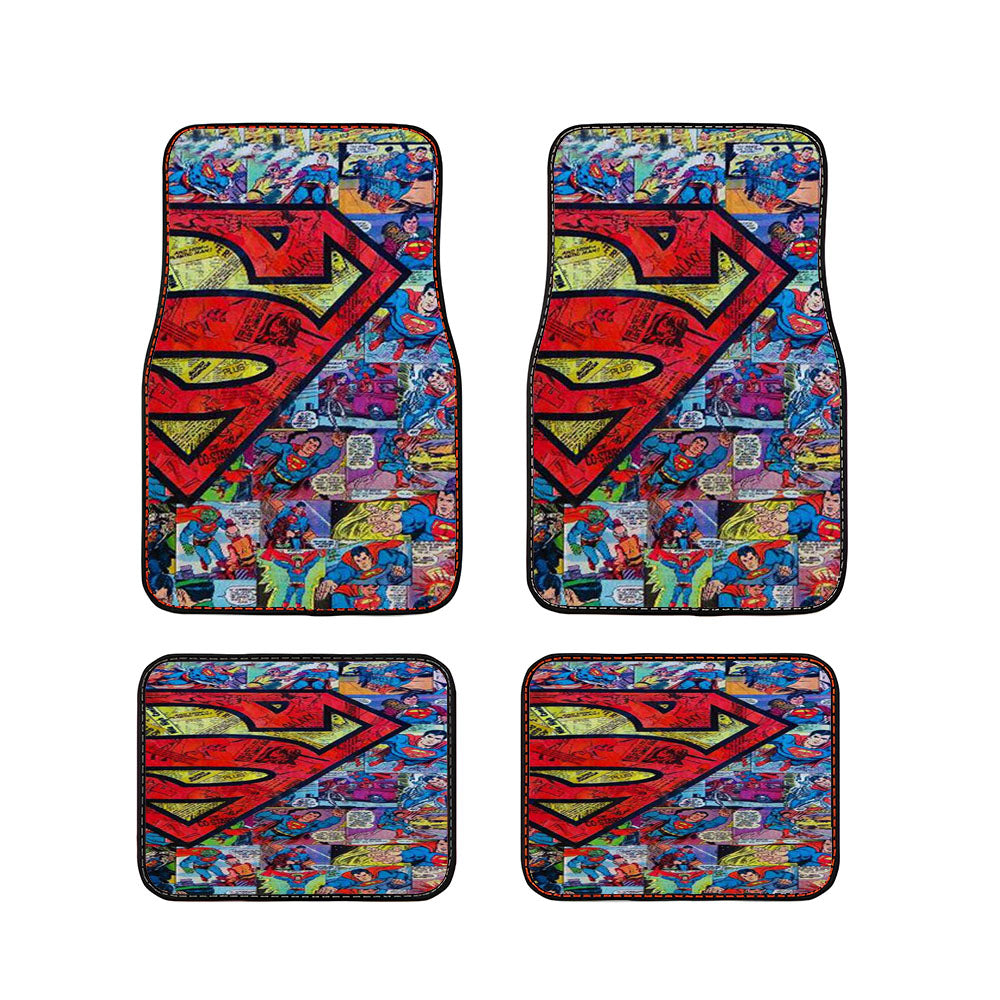 Superman Comics Car Floor Mats Accessories