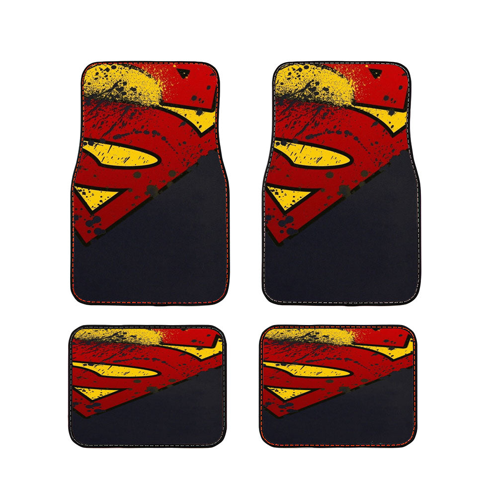 Superman Logo Car Floor Mats Accessories
