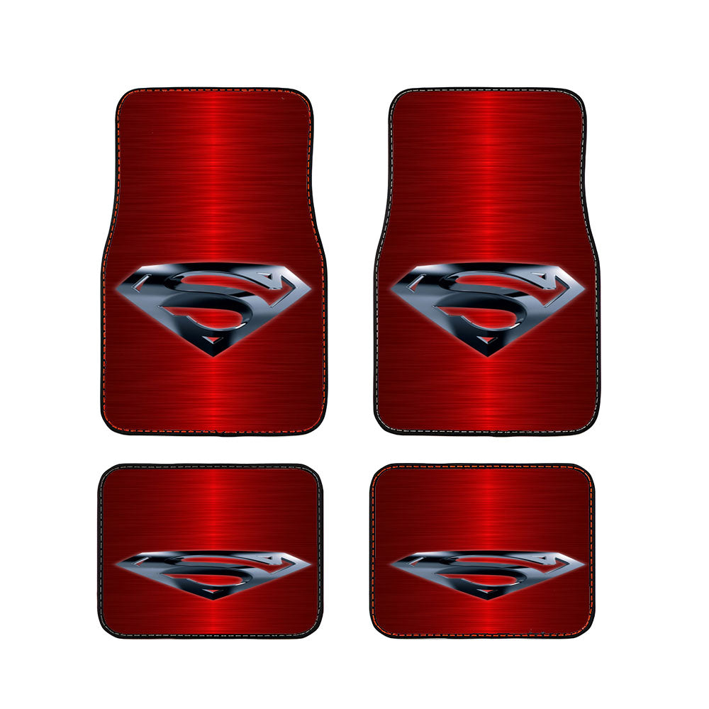 Superman Red Car Floor Mats Accessories