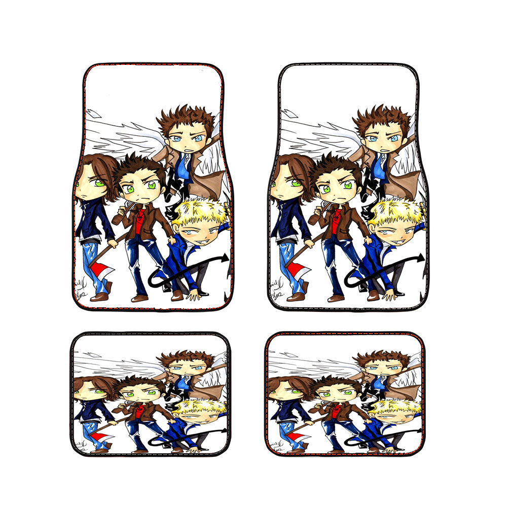 Supernatural Cartoon Car Floor Mats Accessories
