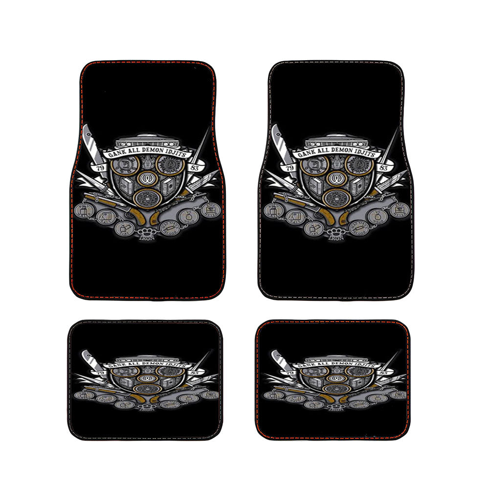 Supernatural Coat Of Arms Car Floor Mats Accessories