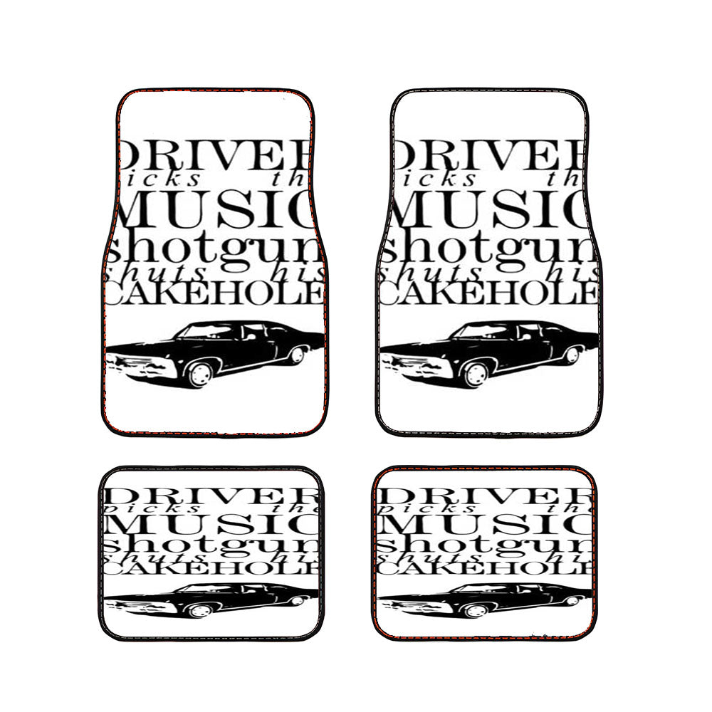 Supernatural Driver Music Car Car Floor Mats Accessories