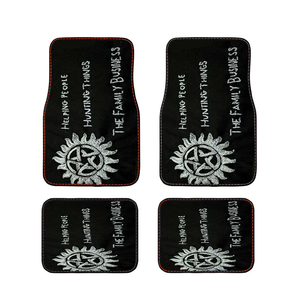 Supernatural Family Business Car Floor Mats Accessories