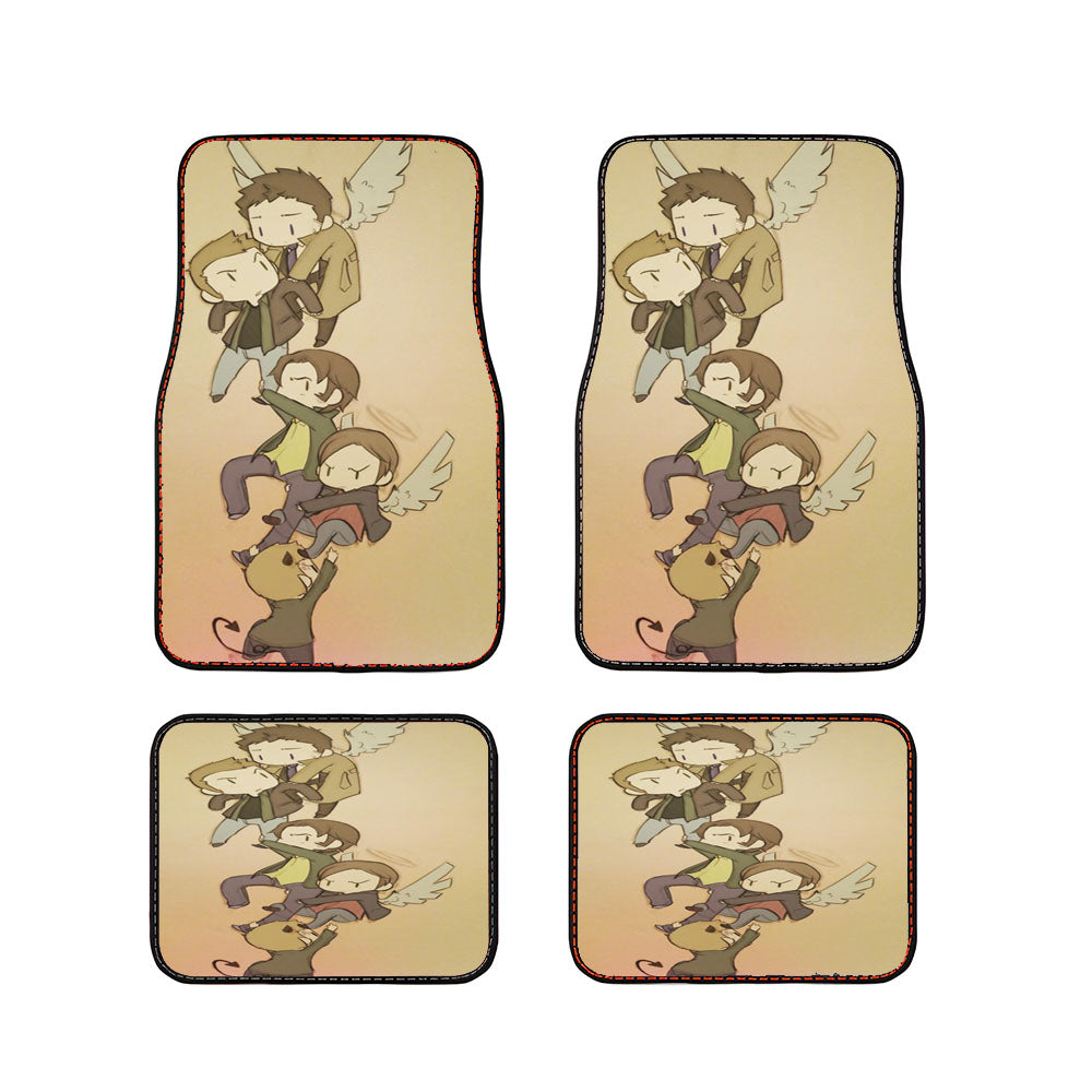 Supernatural Funny Art Car Floor Mats Accessories