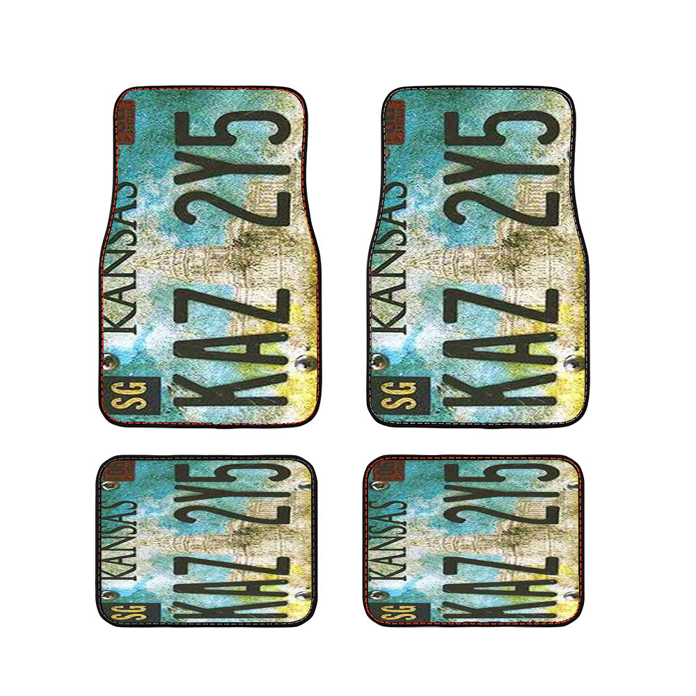 Supernatural License Plate Car Floor Mats Accessories