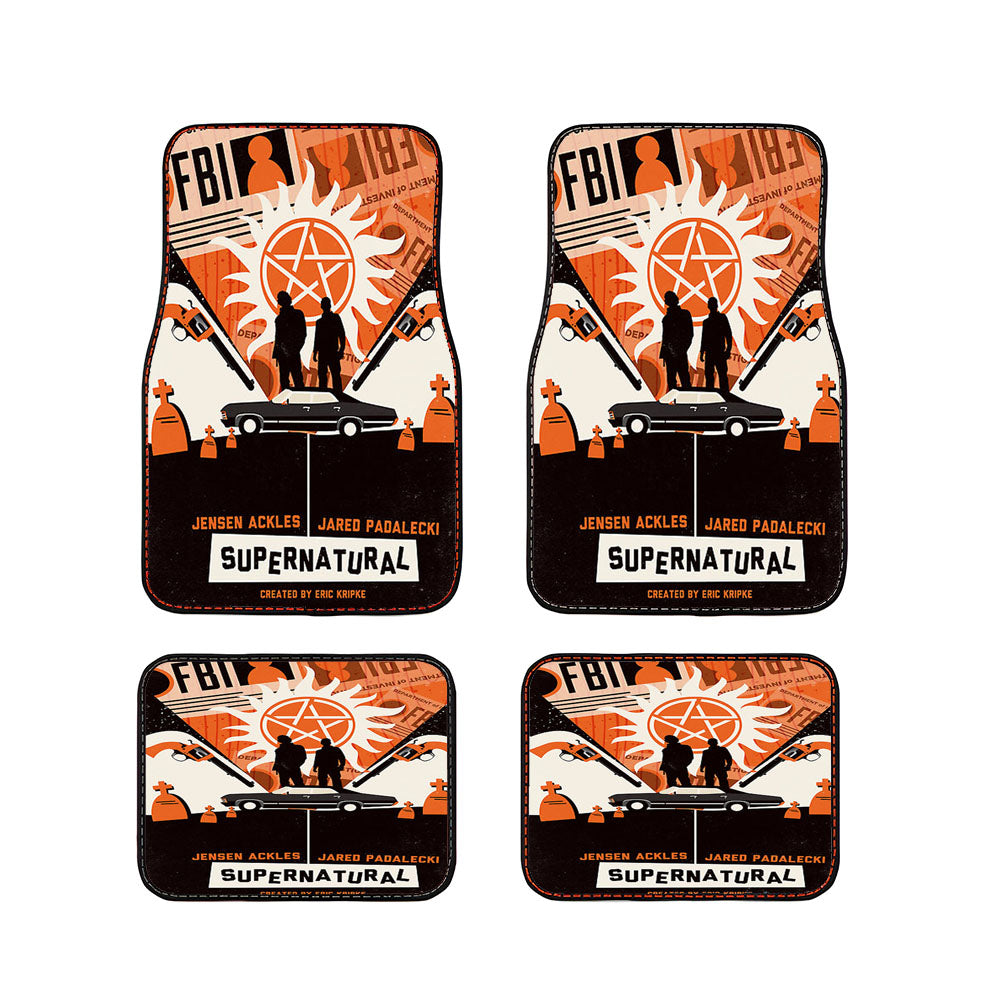 Supernatural Season 7 Collage Car Floor Mats Accessories