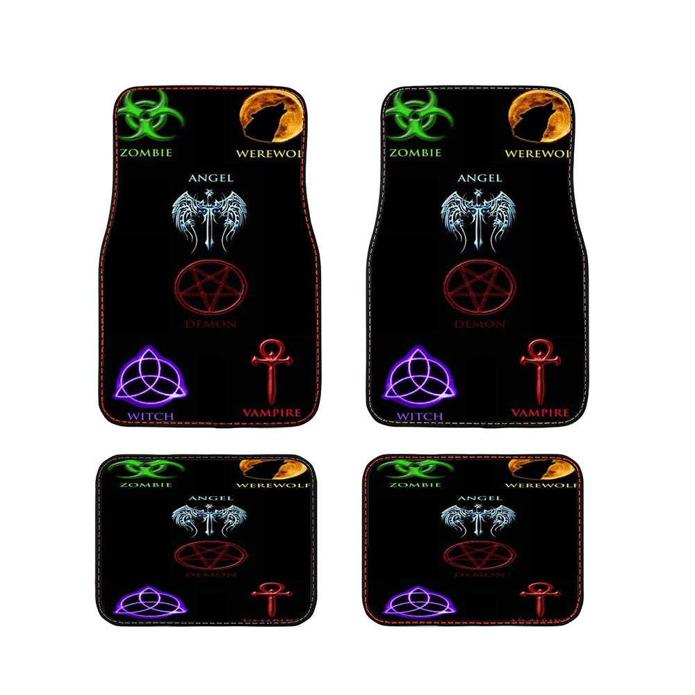 Supernatural Symbols Car Floor Mats Accessories