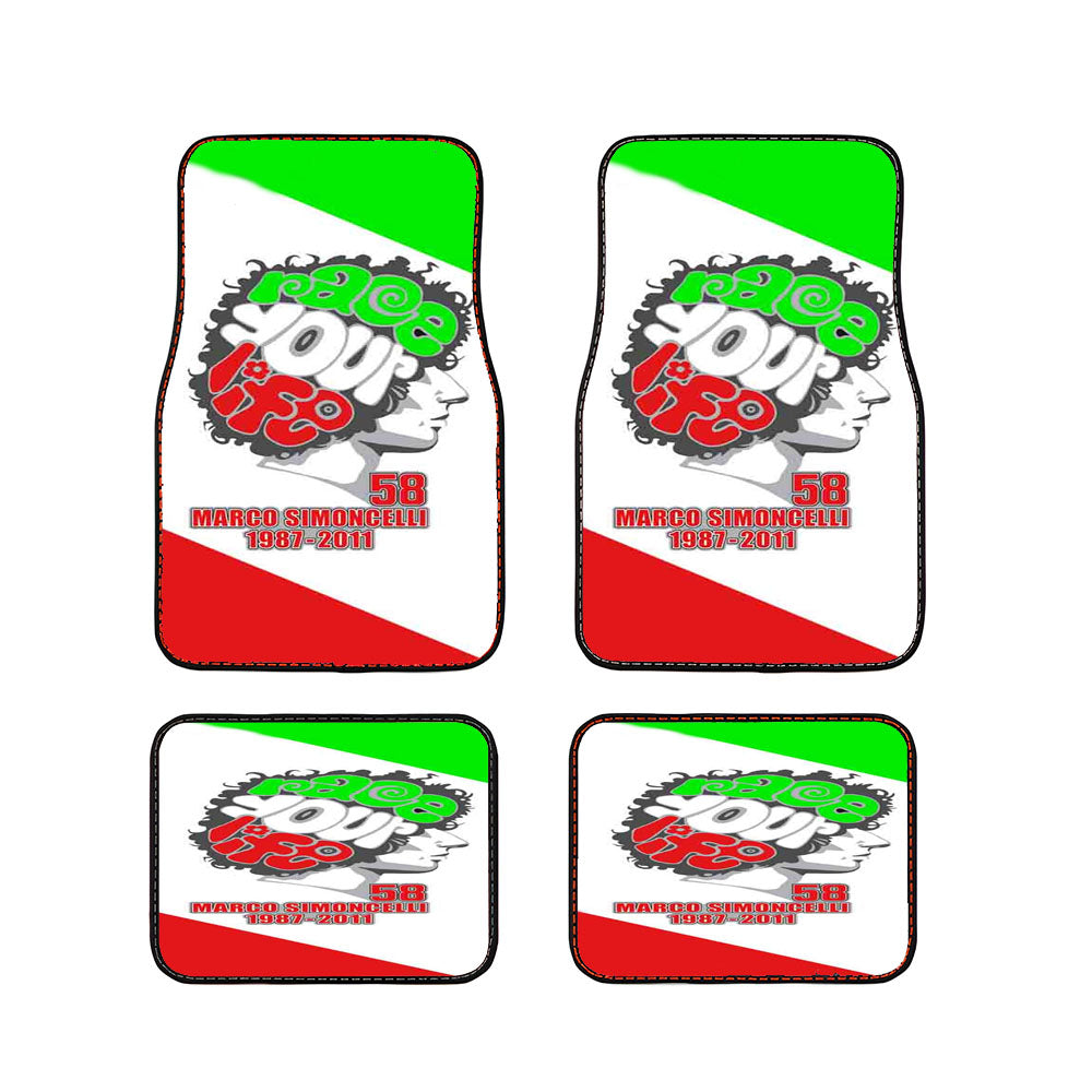 Supersic Marco Simoncelli Car Floor Mats Accessories