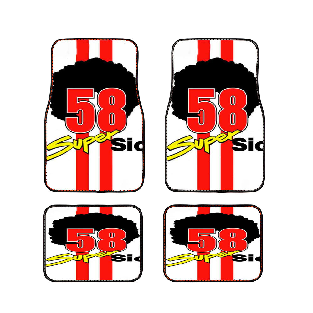 Supersic Marco Simoncelli Curly Hair Car Floor Mats Accessories