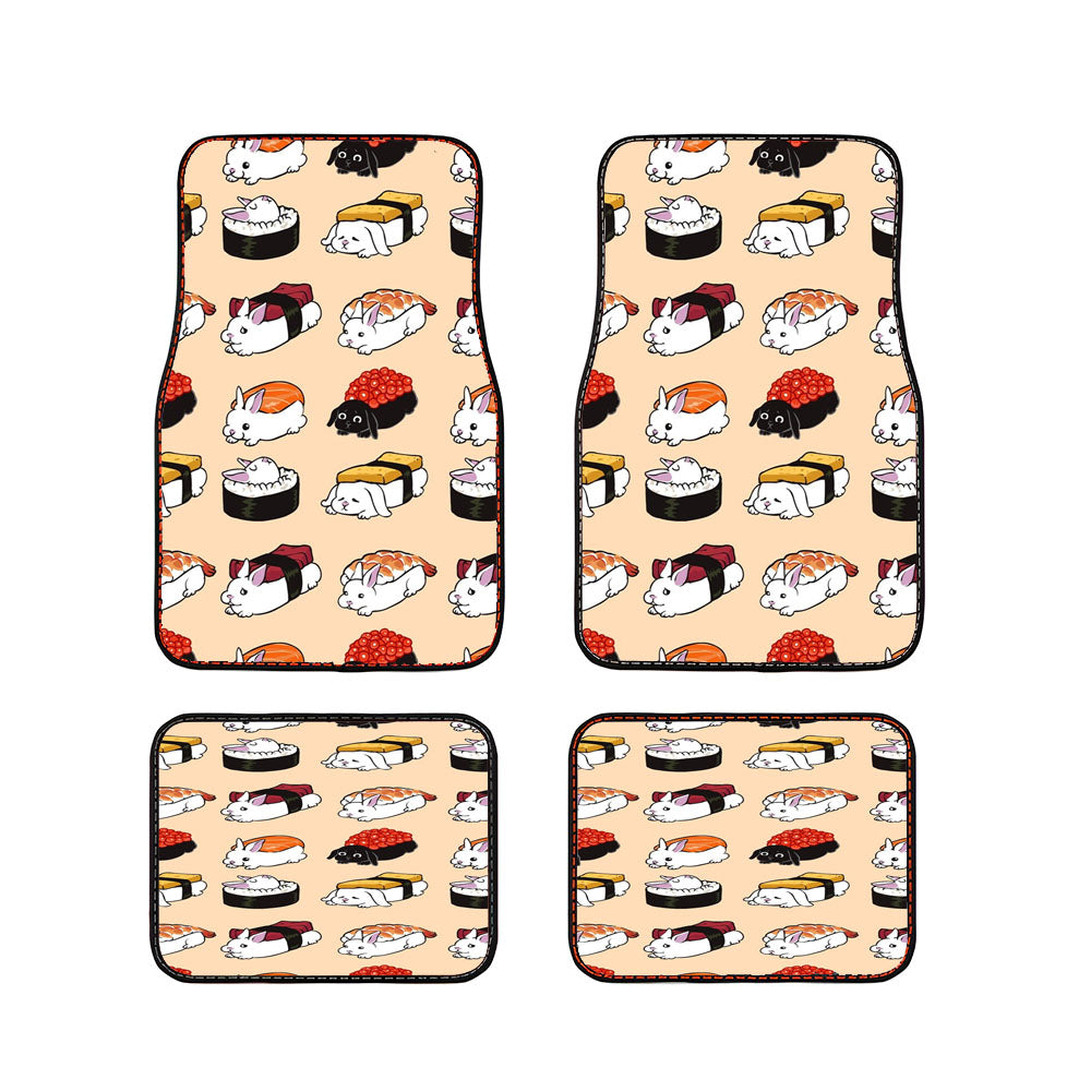 Sushi Bunnies Cute Pattern Car Floor Mats Accessories