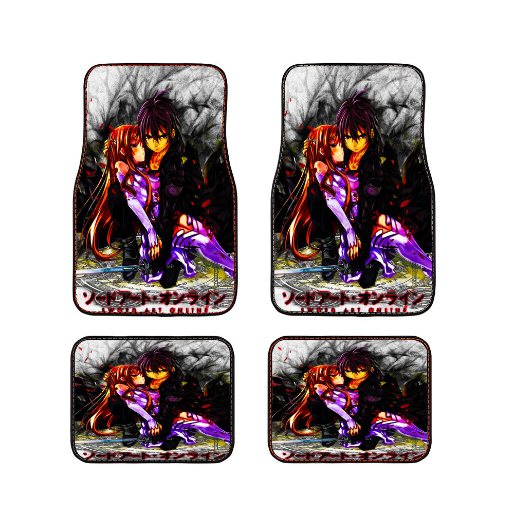 Sword Art Online Kirito Asuna Car Floor Mats Accessories