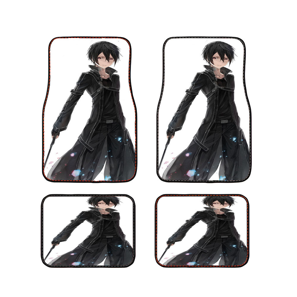 Sword Art Online Kirito Asuna Anime Car Floor Mats Accessories