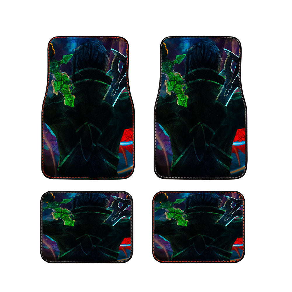 Sword Art Online Kirito Dual Swords Car Floor Mats Accessories
