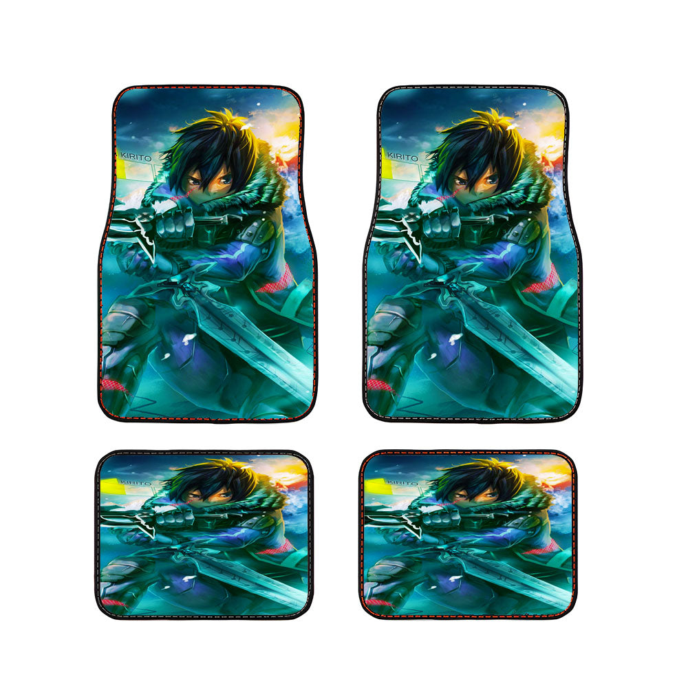 Sword Art Online Kirito Fight Car Floor Mats Accessories