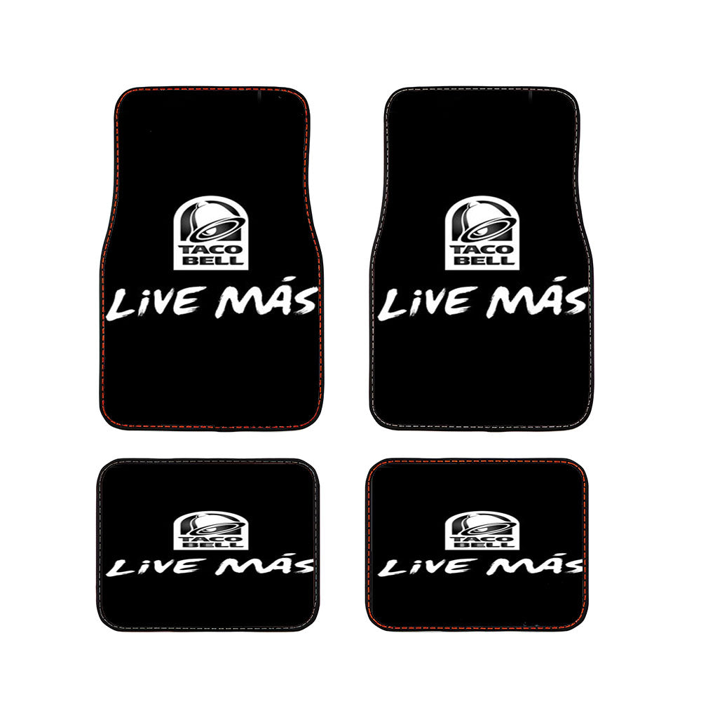 Taco Bell Live Mas Car Floor Mats Accessories