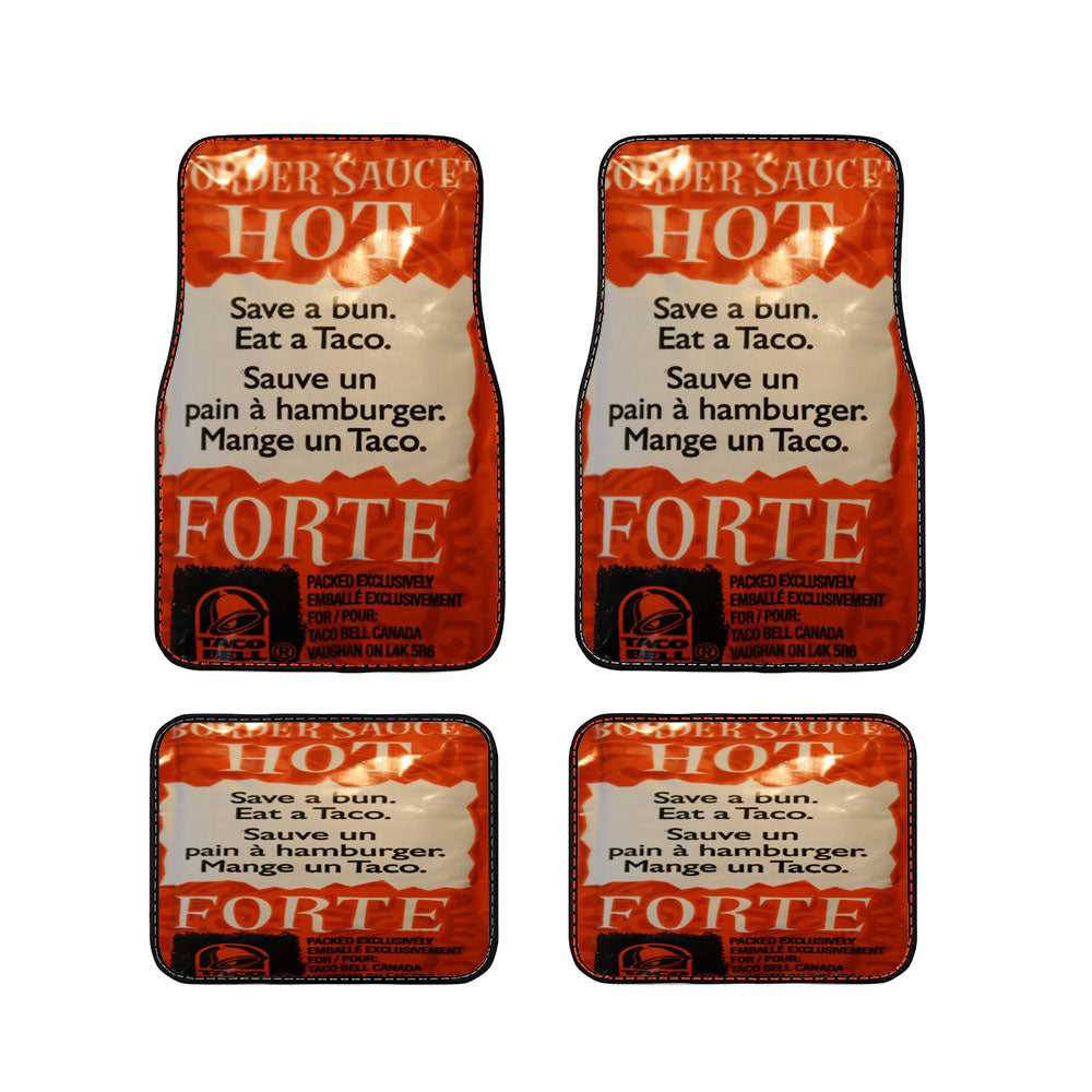 Taco Bell Packets Car Floor Mats Accessories