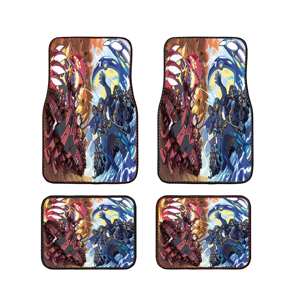 Team Aqua X Team Magma Pokemon Car Floor Mats Accessories