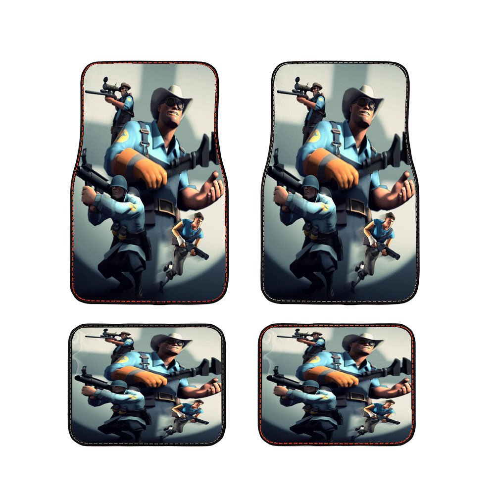 Team Fortress Soldier Scout Post Car Floor Mats Accessories