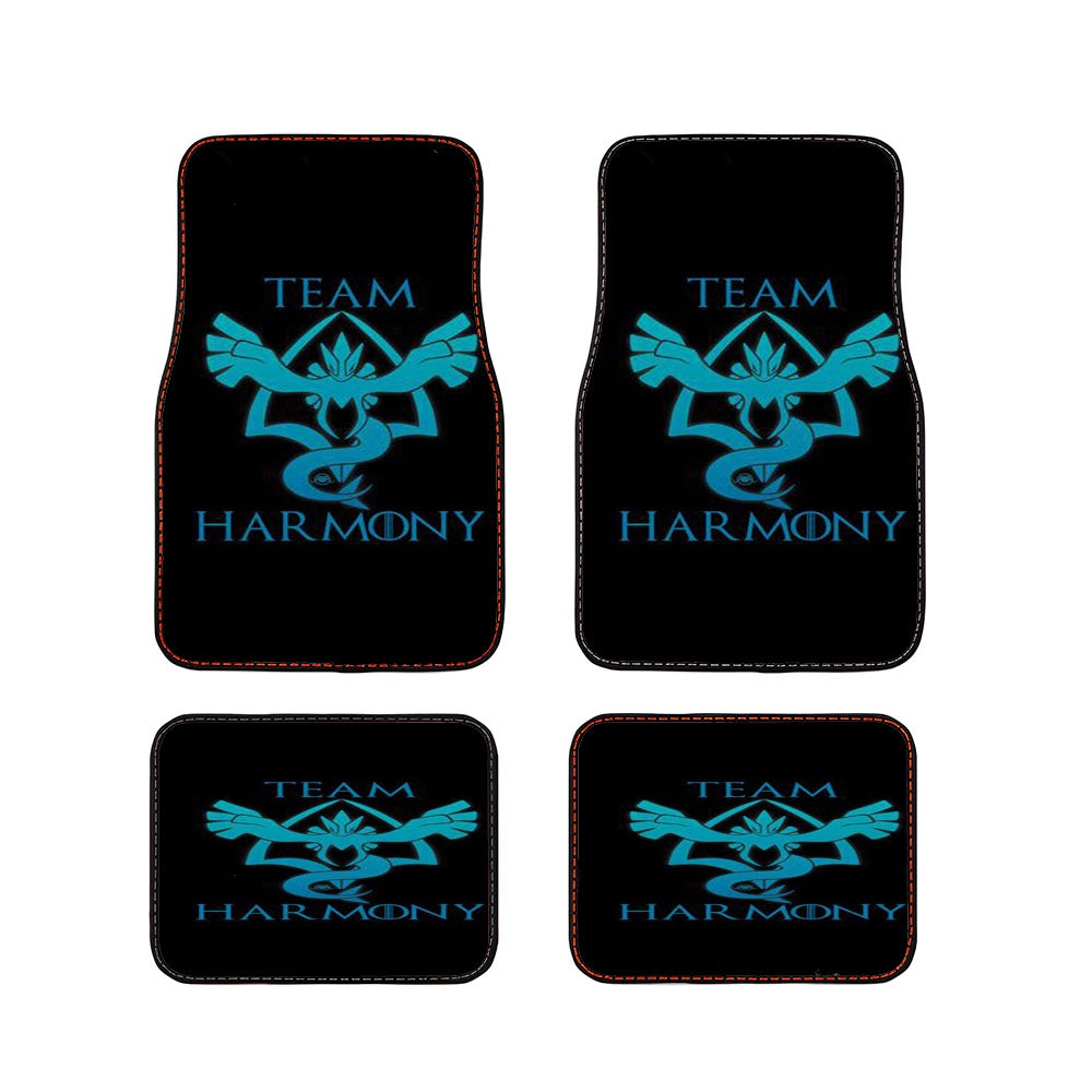 Team Harmony Black Car Floor Mats Accessories