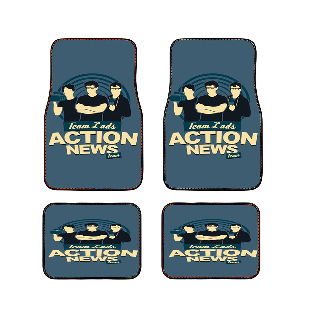Team Lads Action News Car Floor Mats Accessories