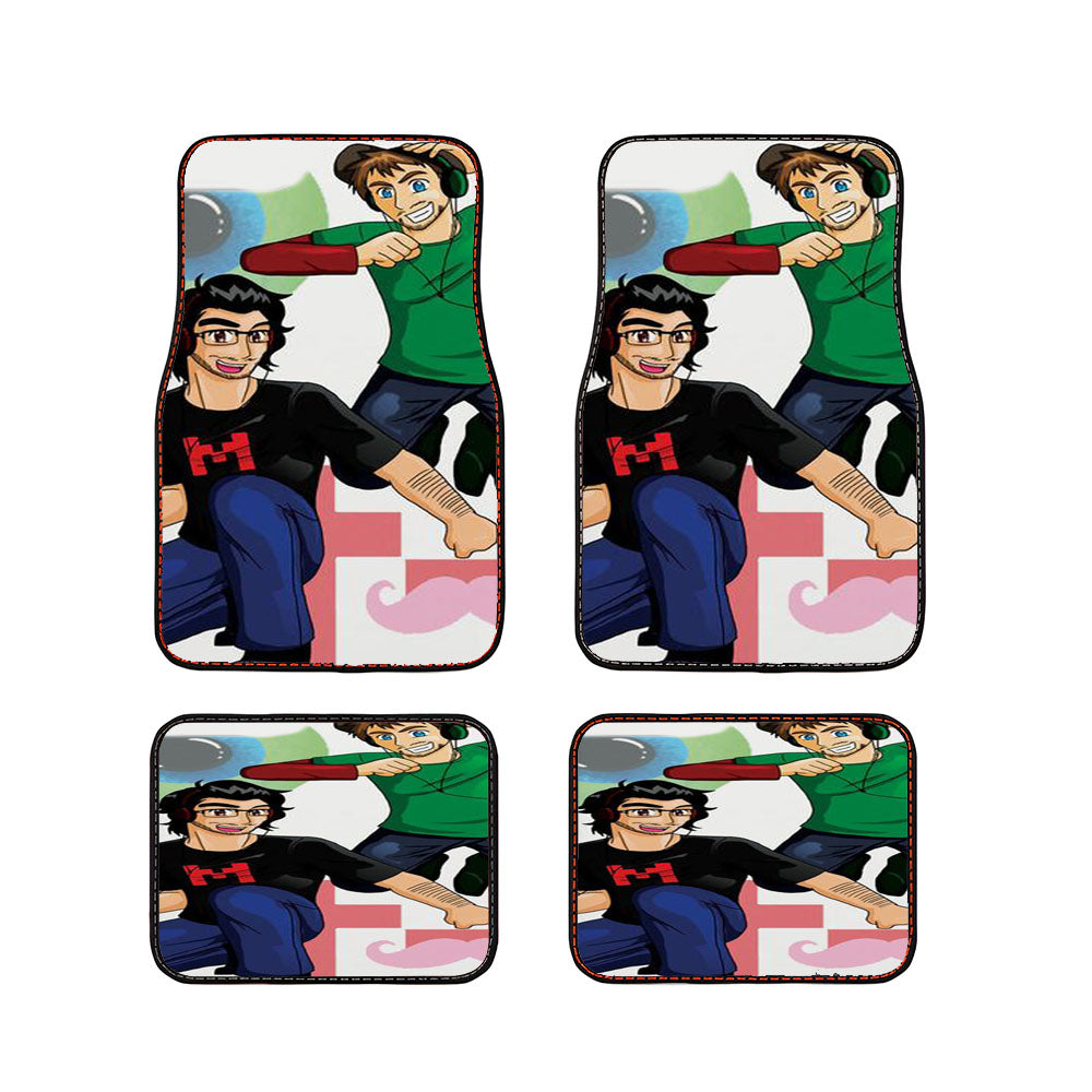 Team Markiplier And Jacksepticeye Car Floor Mats Accessories