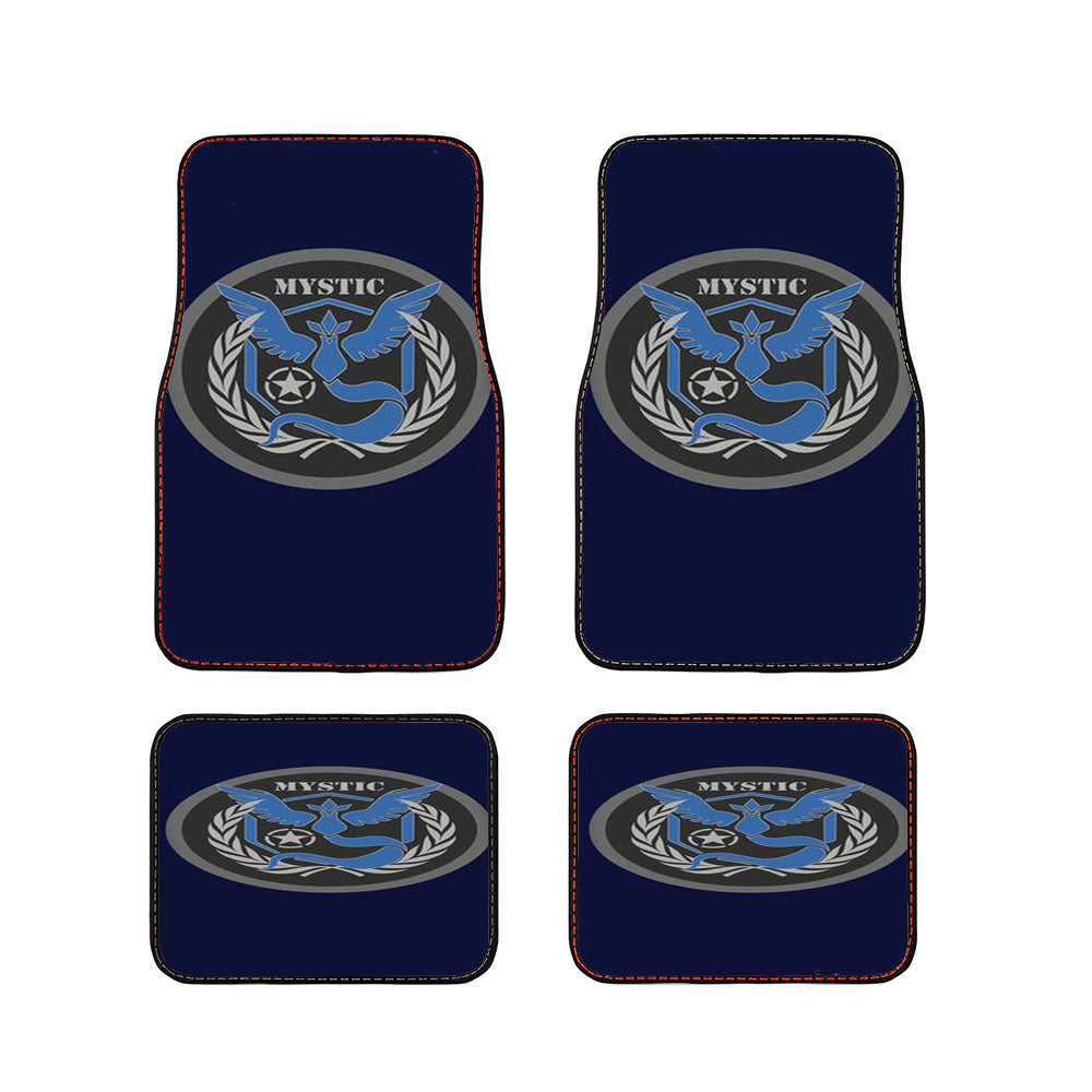 Team Mystic Pokemon Go Logo Car Floor Mats Accessories
