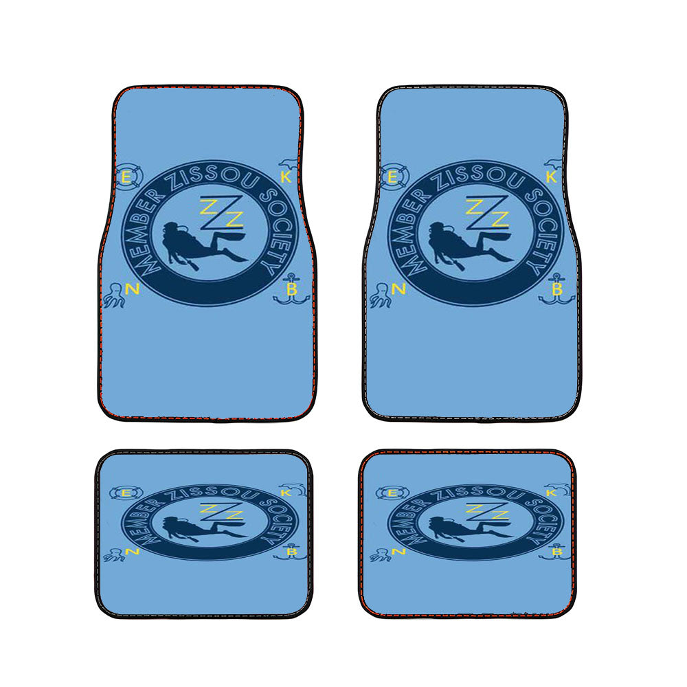 Team Zissou Society Car Floor Mats Accessories