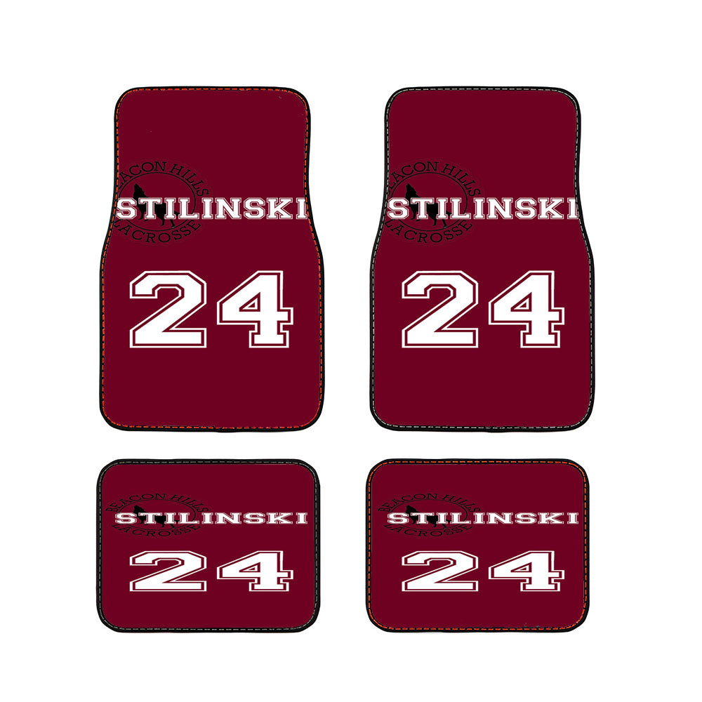 Teen Wolf Inspired Stiles Stilinski Jersey Car Floor Mats Accessories