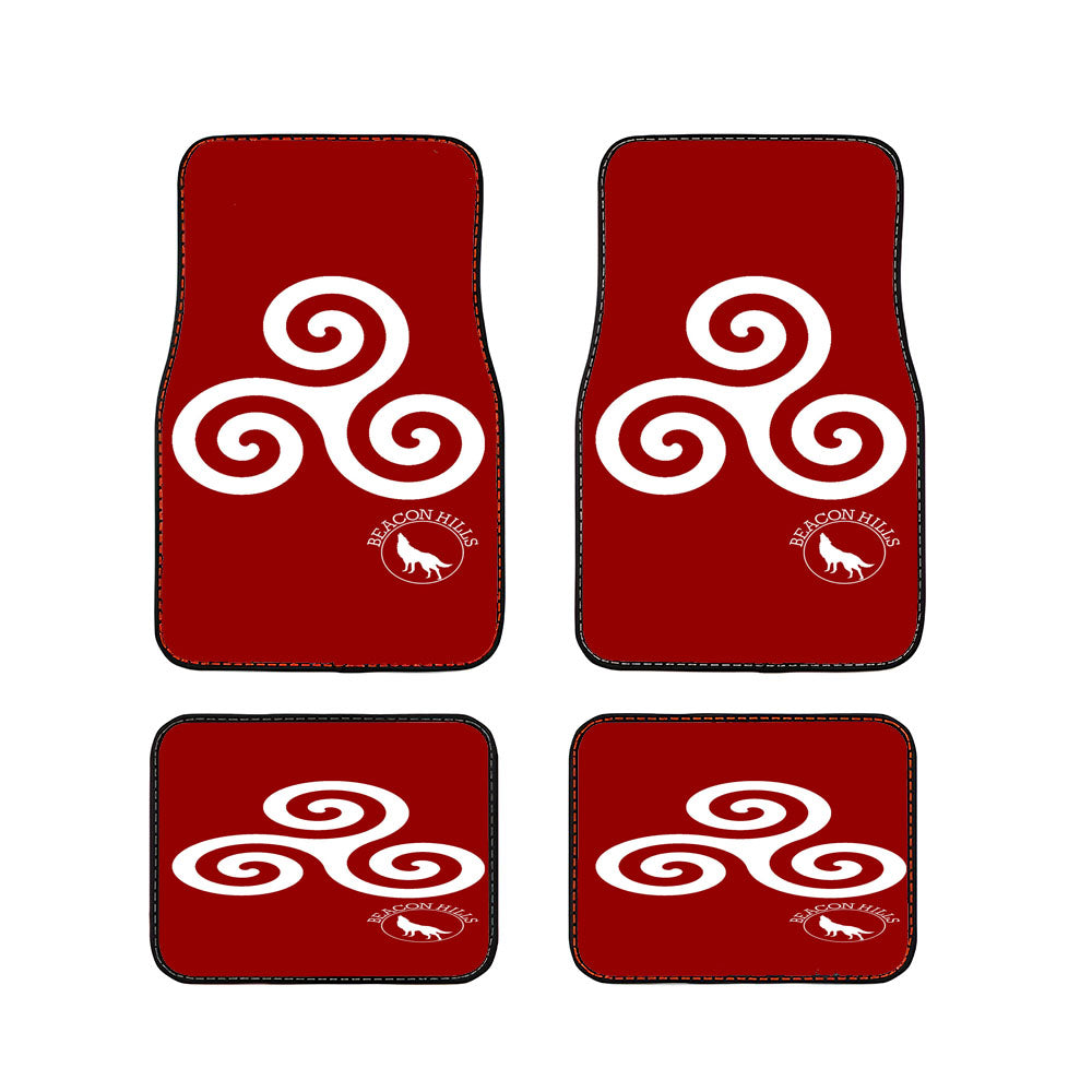 Teen Wolf Inspired Triskelion Symbol Alpha Car Floor Mats Accessories