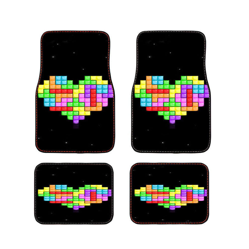 Tetris Heart Car Floor Mats Accessories