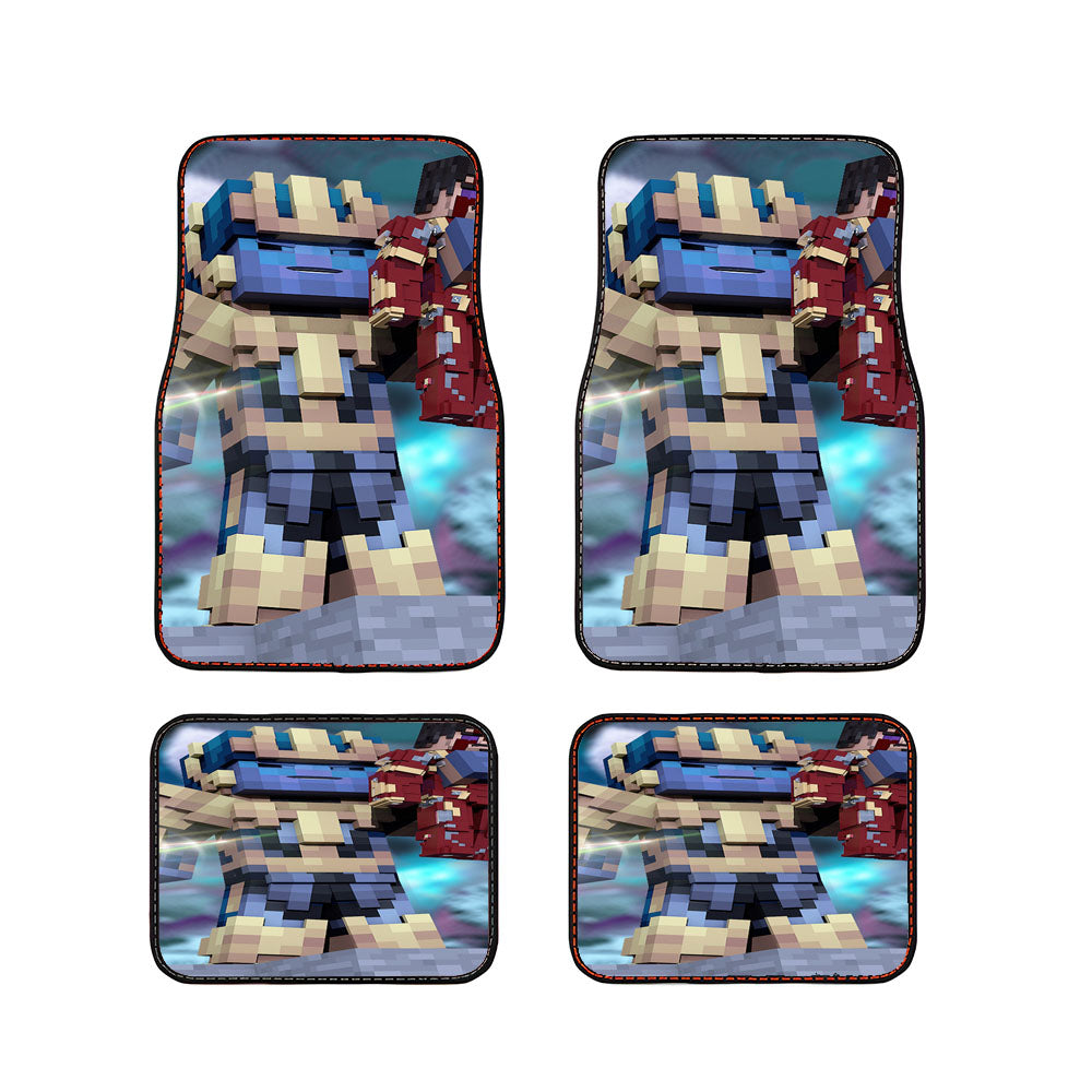 Thanos And Iron Man Minecraft Car Floor Mats Accessories