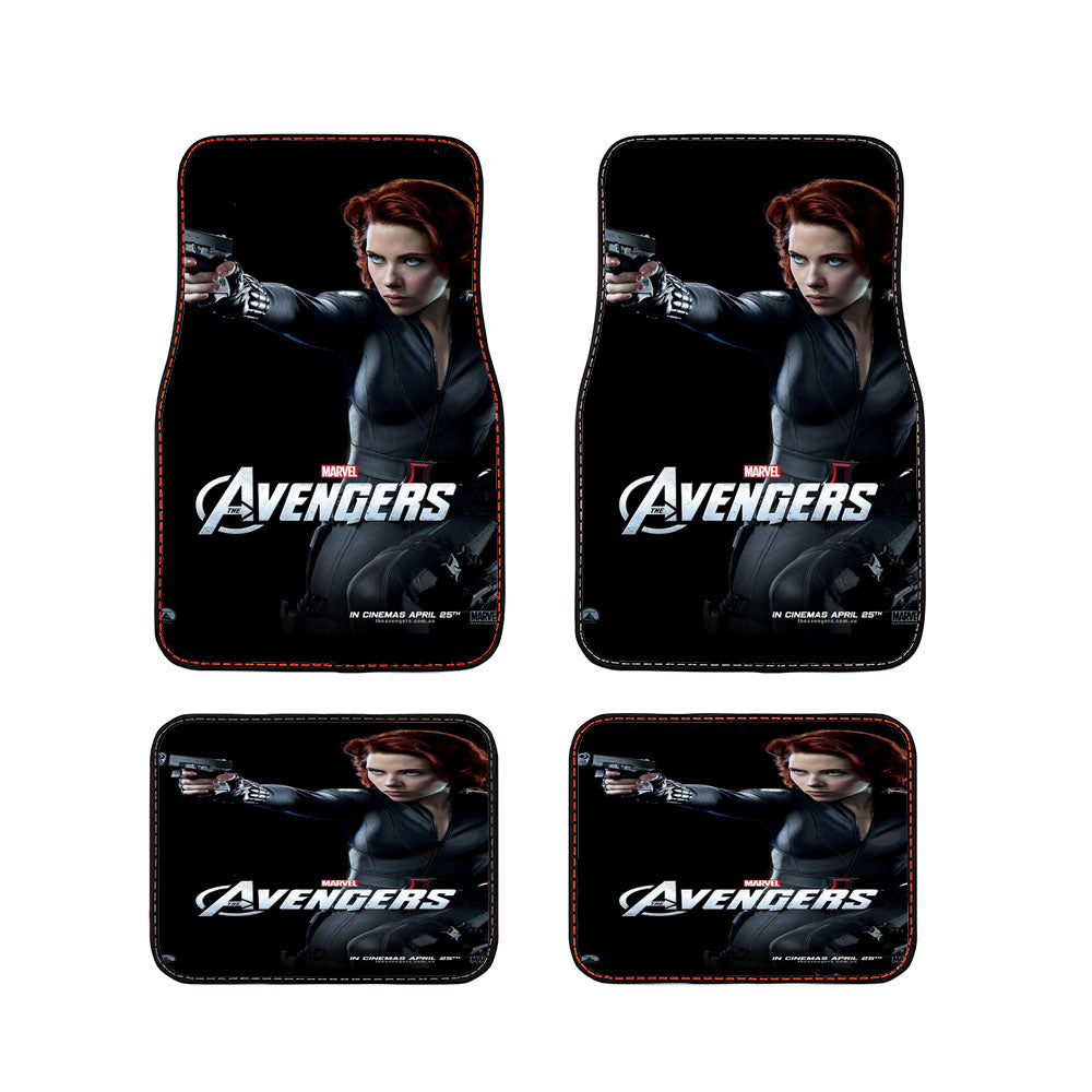 The Avengers - Black Widow Car Floor Mats Accessories