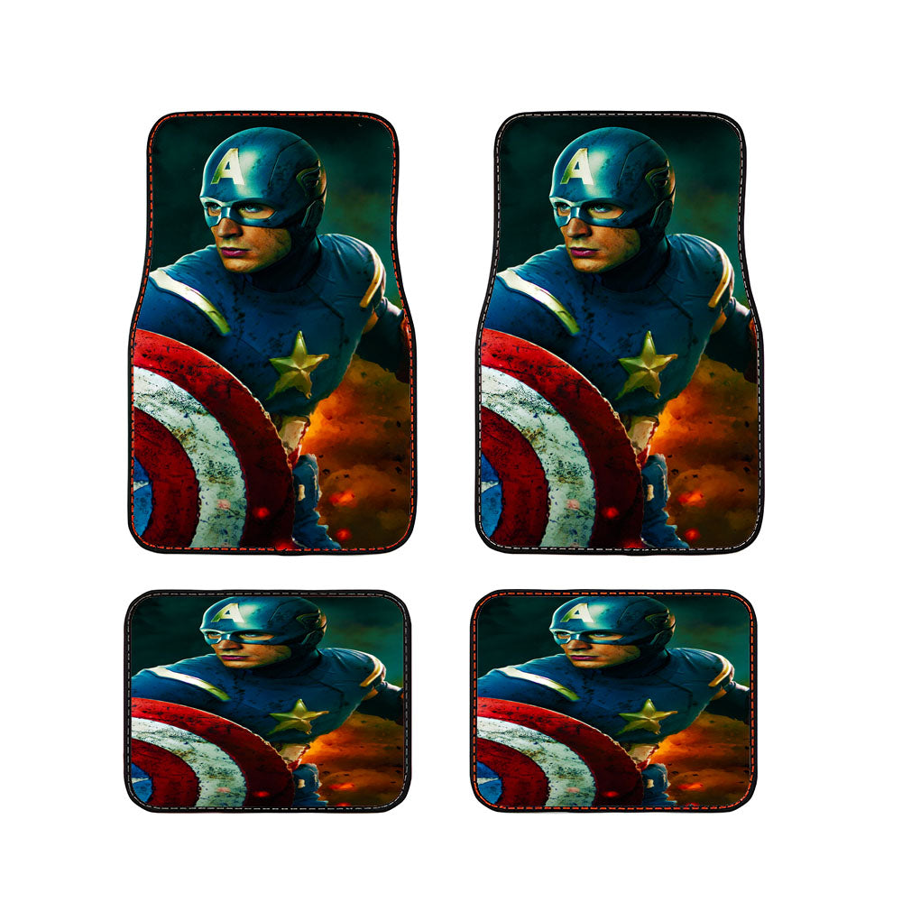 The Avengers Captain America Guard Car Floor Mats Accessories