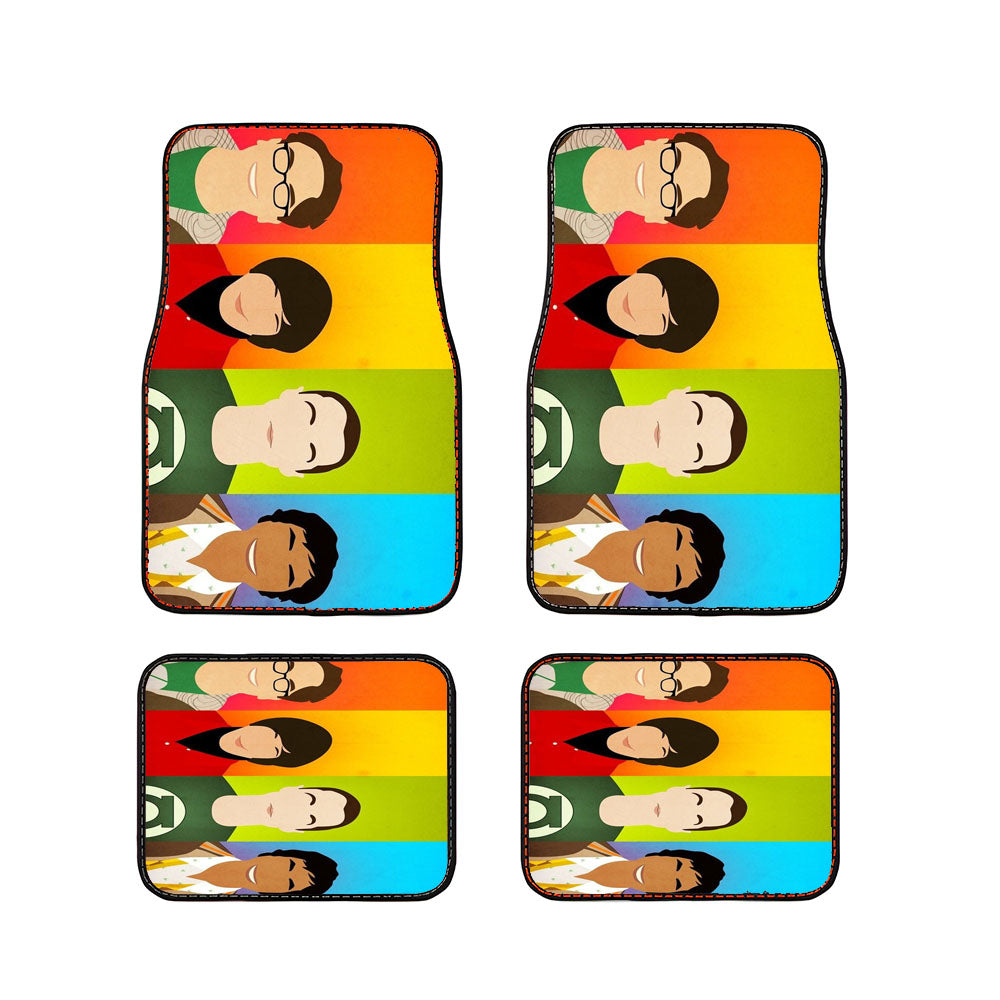 The Big Bang Theory Colours Car Floor Mats Accessories