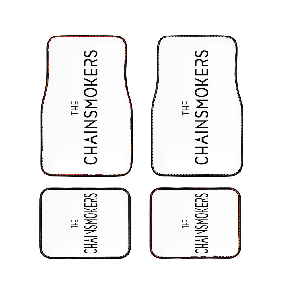The Chainsmokers Logo White Car Floor Mats Accessories