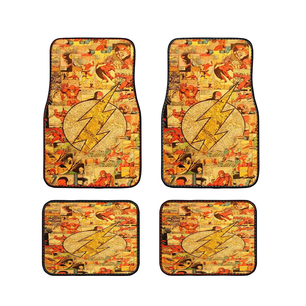 The Flash Logo Comic Car Floor Mats Accessories