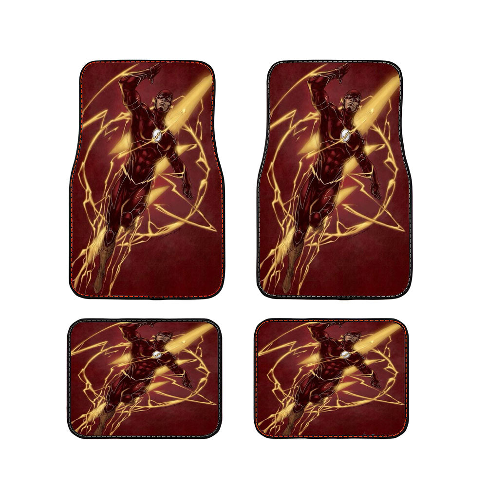 The Flash Red Maroon Car Floor Mats Accessories