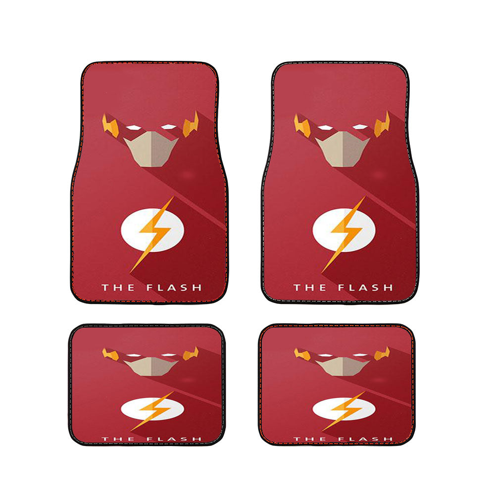 The Flazh Logo And Face Car Floor Mats Accessories