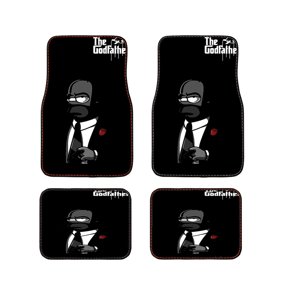 The Godfather Simpson Black Rose Party Car Floor Mats Accessories