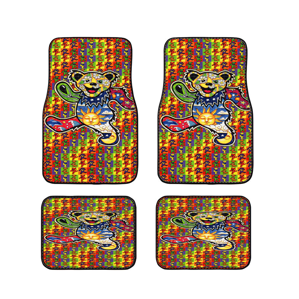 The Grateful Dead Dancing Bear Car Floor Mats Accessories