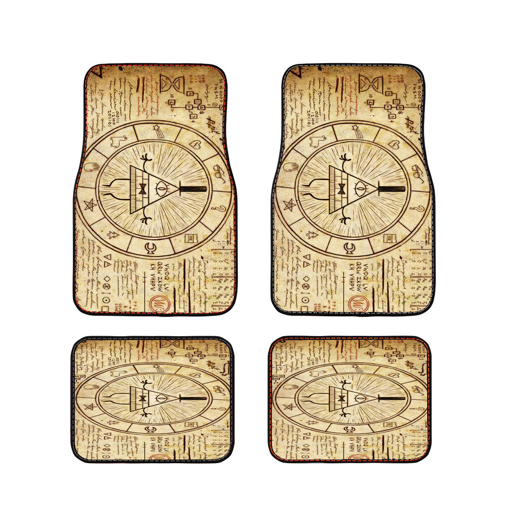 The Gravity Falls Intrigue Triangle Eye Car Floor Mats Accessories