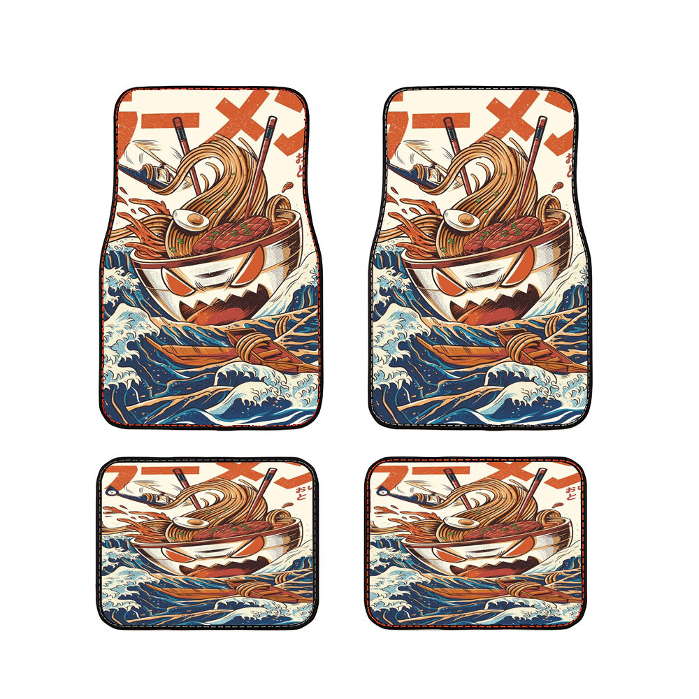 The Great Ramen Off Kanagawa Car Floor Mats Accessories