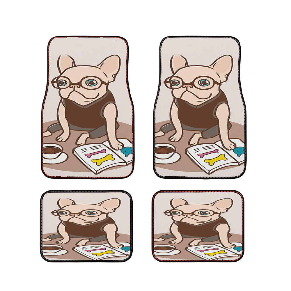The Hipster Reader I Car Floor Mats Accessories