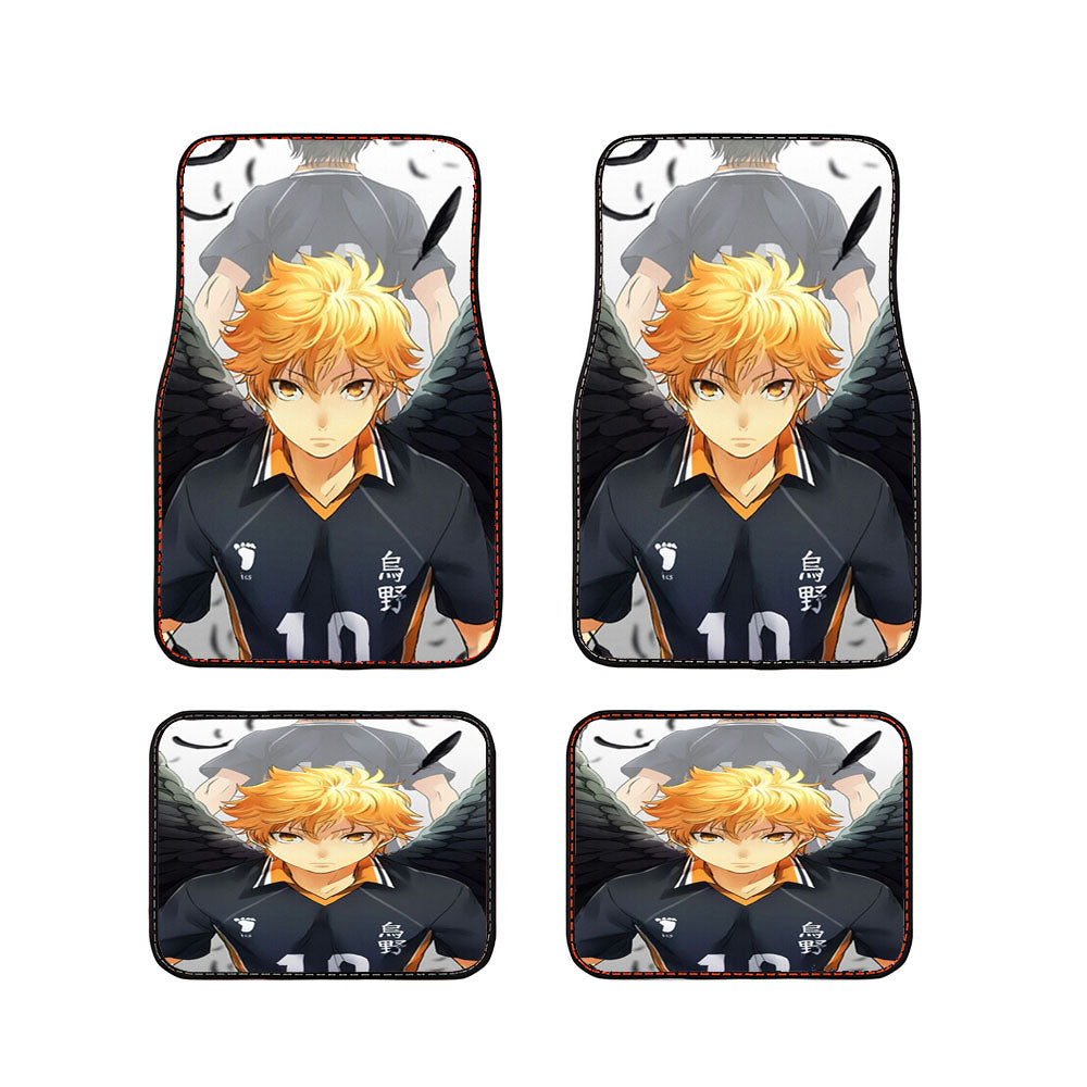 The Little King Crow Hinata Haikyuu Anime Car Floor Mats Accessories