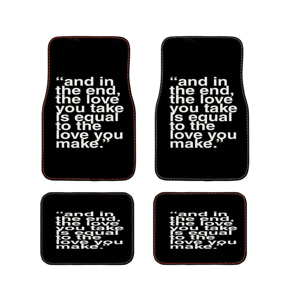 The Love You Make Car Floor Mats Accessories