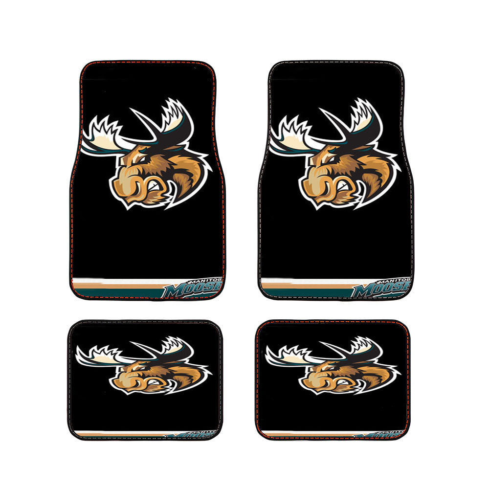 The Manitoba Moose Logo Car Floor Mats Accessories