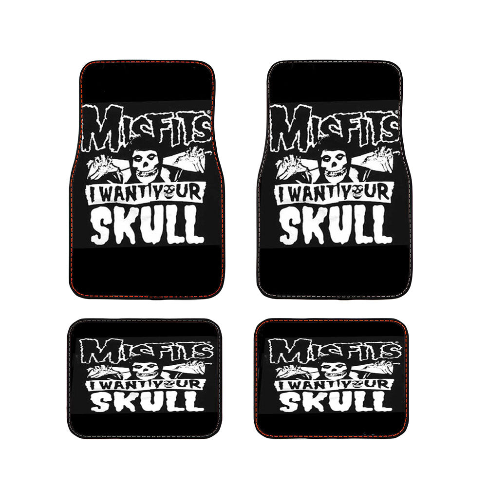 The Misfits Skull Car Floor Mats Accessories